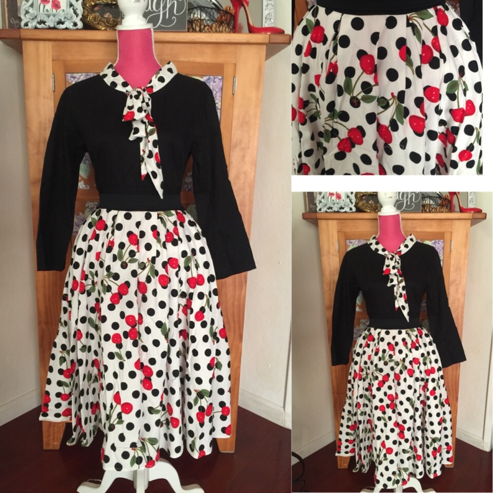 🍒Cherry Polka Dots Dress🍒